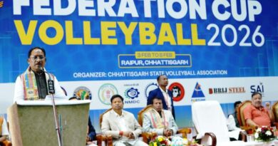 मुख्यमंत्री श्री विष्णु देव साय ने 37वीं फेडरेशन कप व्हॉलीबॉल चैंपियनशिप का किया उद्घाटन