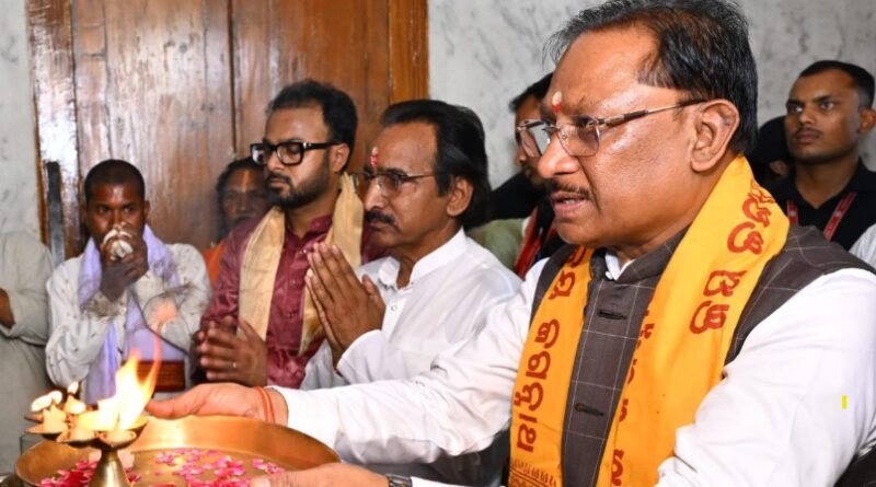 मुख्यमंत्री श्री विष्णु देव साय ने जगन्नाथ मंदिर में की पूजा-अर्चना