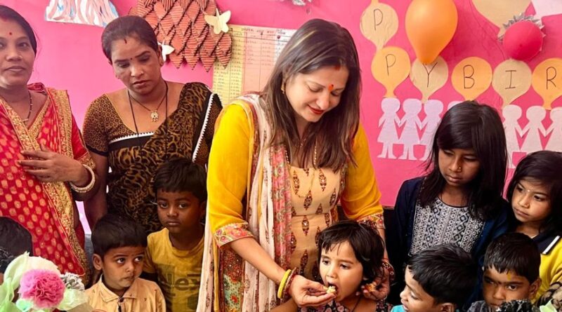 आंगनबाड़ी केन्द्रों में ‘न्योता भोज’ कार्यक्रम : पोषण, शिक्षा और जनभागीदारी का राज्यव्यापी अभियान