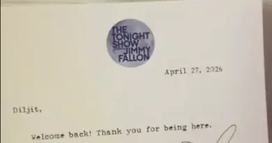 सिंगर-एक्टर दिलजीत दोसांझ एक बार फिर जिमी फैलन के शो में मंगलवार को नजर आए