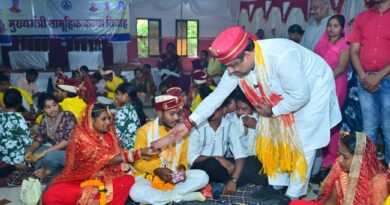 मुख्यमंत्री सामूहिक कन्या विवाह- दुर्ग में 19 जोड़े बंधे परिणय सूत्र में