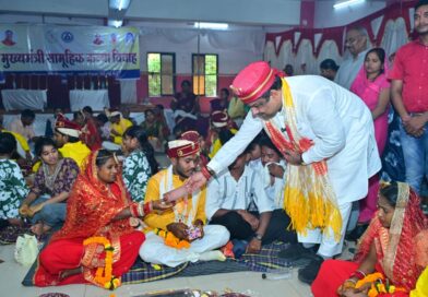 मुख्यमंत्री सामूहिक कन्या विवाह- दुर्ग में 19 जोड़े बंधे परिणय सूत्र में