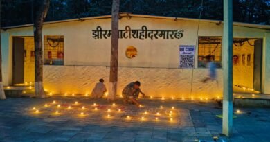 बस्तर सेवा संकल्प अभियान’ के तहत शहीदों की याद में 1986 स्थानों पर जलाए गए दीये