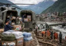 नेपाल में ग्लेशियर टूटने के बाद आई भीषण बाढ़ ने बड़े पैमाने पर तबाही मचाई