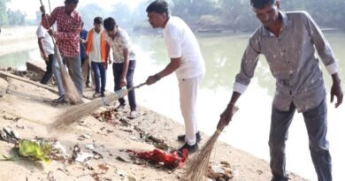 रामपुर आश्रम में जनभागीदारी से चला सेवा संकल्प के साथ स्वच्छता अभियान
